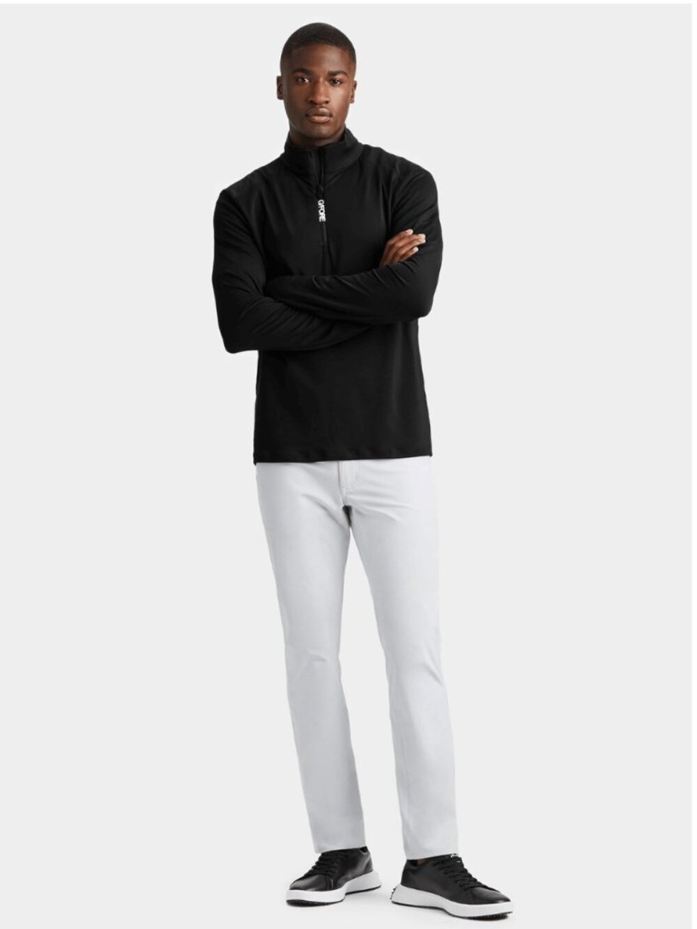 G/FORE Brushed Back Tech Quarter Zip Golf Pullover